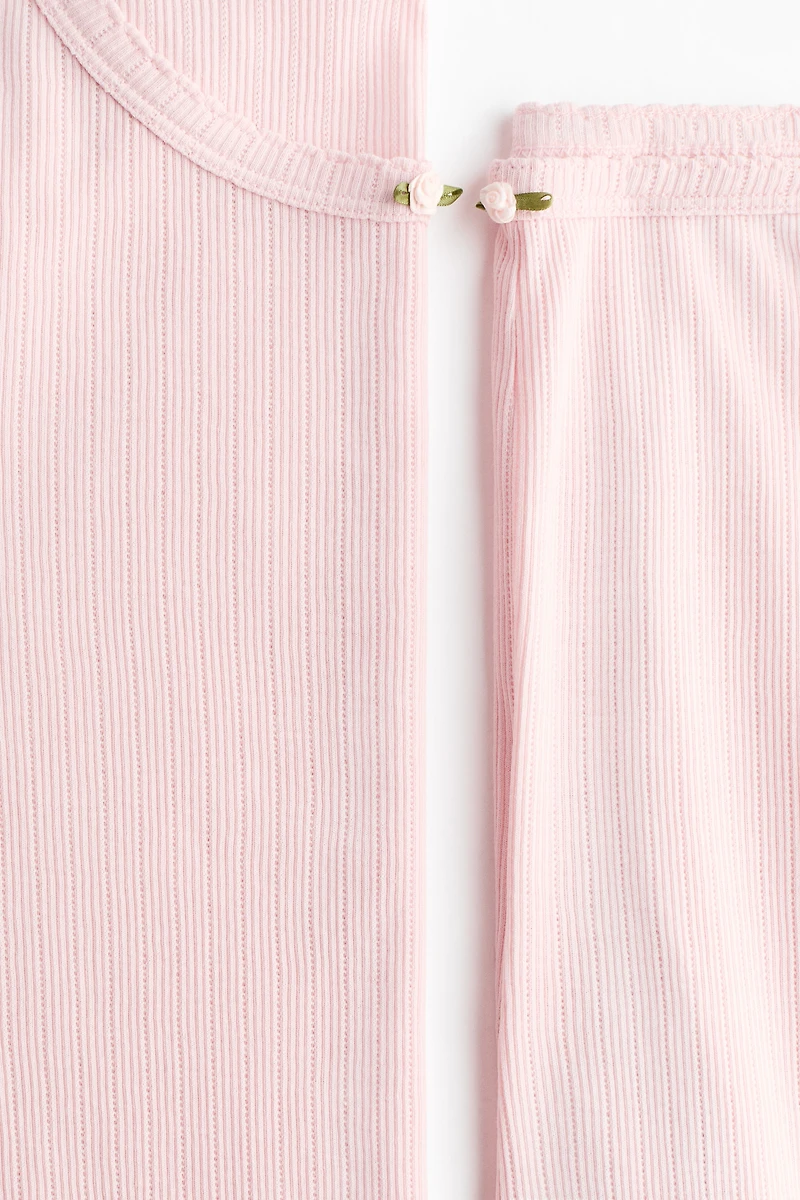 Ribbed Jersey Pajamas