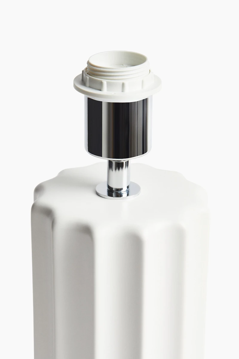 Fluted Stoneware Lamp Base