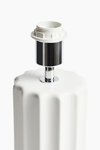 Fluted Stoneware Lamp Base