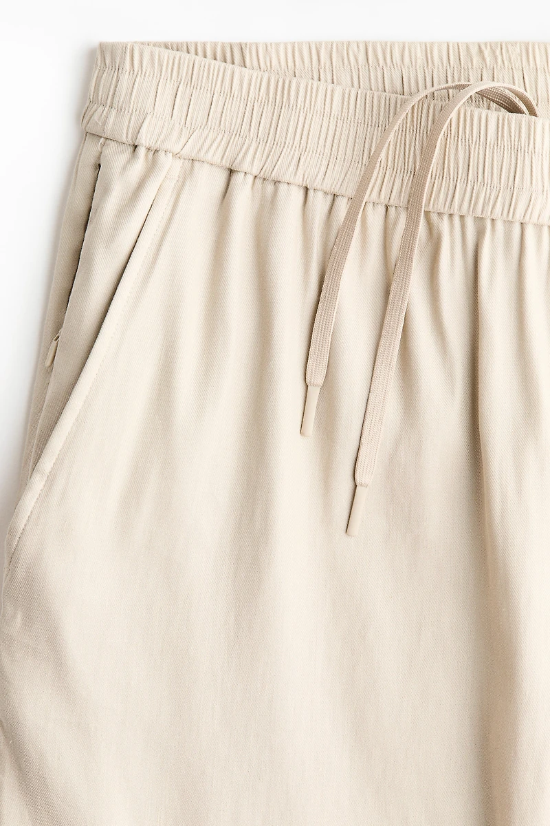 Easy Care Loose-Fit Linen-Blend Pants