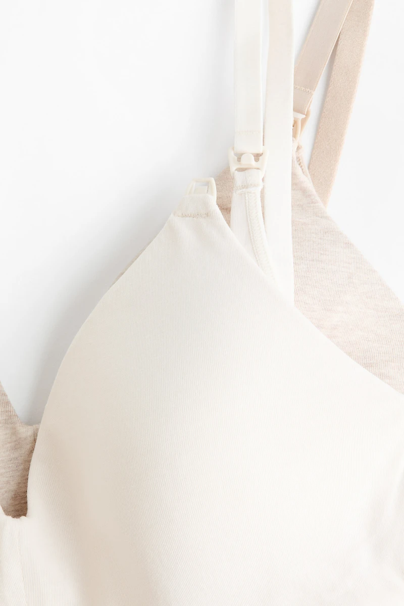 MAMA 2-pack Padded Cotton Nursing Bras
