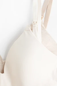 MAMA 2-pack Padded Cotton Nursing Bras