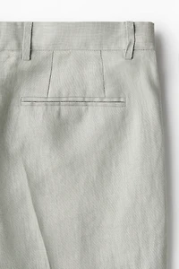 Slim-Fit Linen Suit Pants