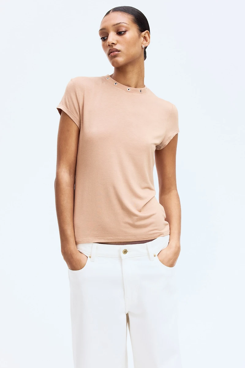 Metal-Detail T-Shirt