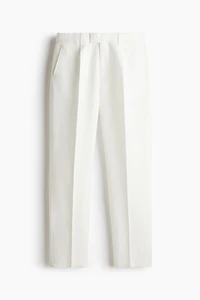 Regular-Fit Linen-Blend Suit Pants