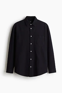 Loose-Fit Seersucker Shirt