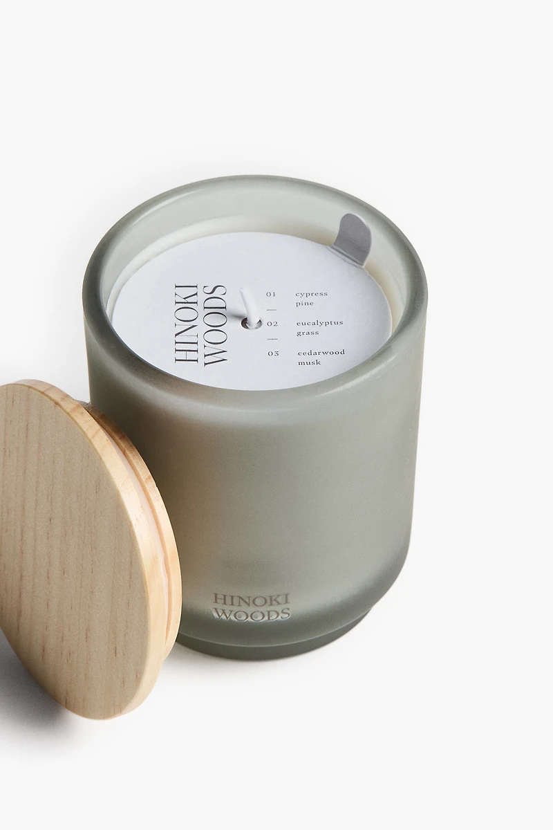 Frosted-Glass Scented Candle