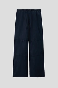 Pantalon ample en lin mélangé