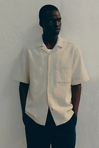 Regular-Fit Textured Resort Shirt