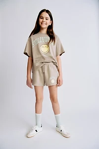 Sweatshorts with Printed Motif