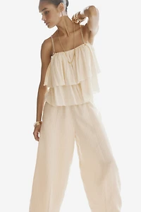 Modal-Blend Barrel-Leg Pants