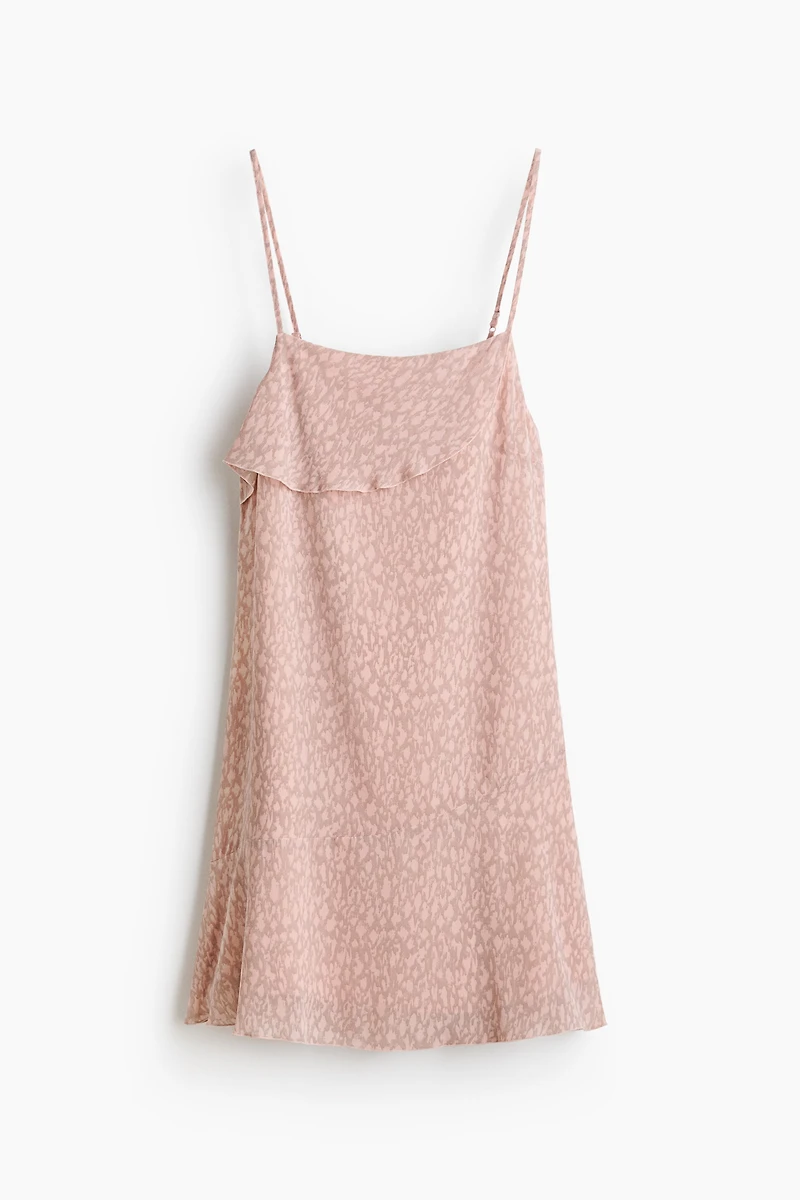 Robe à bretelles fines avec rubans nouer