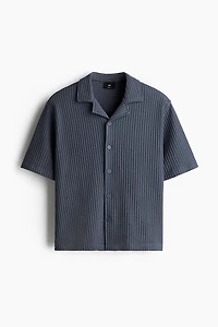 Loose-Fit Waffled Resort Shirt