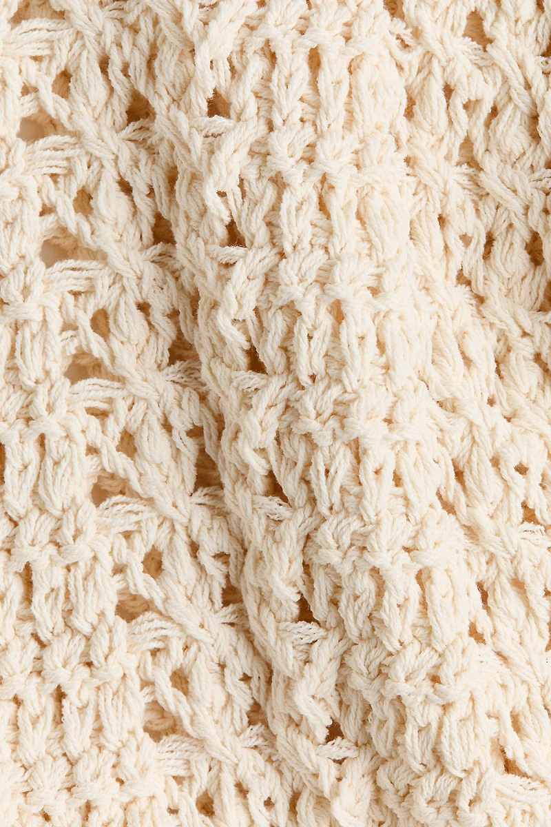 Appliquéd Crochet-Look Top