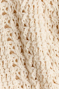 Appliquéd Crochet-Look Top