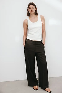Wide-Leg Dress Pants