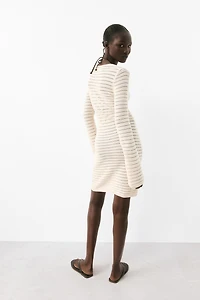 Pointelle-Knit Dress