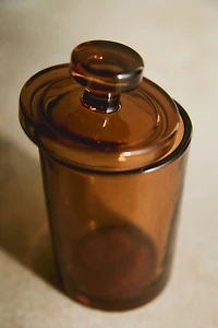 Pot en verre avec couvercle