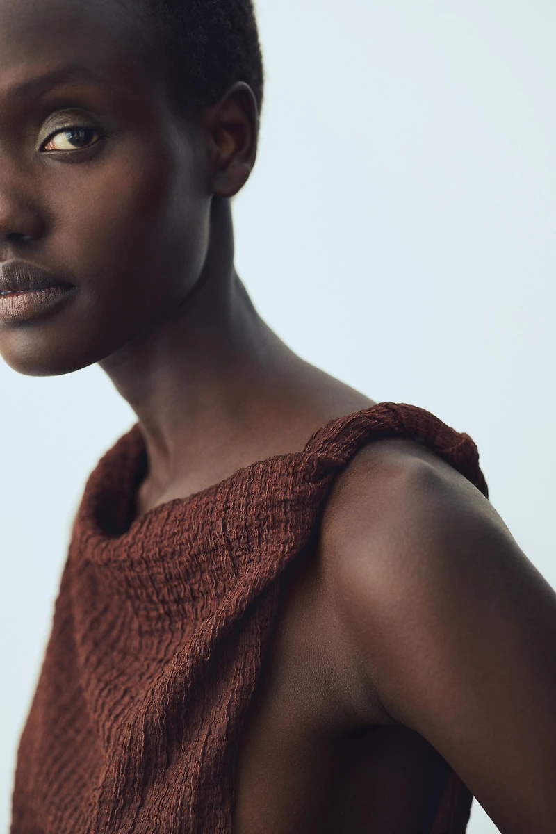 Textured Jersey Dress