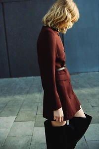 Double-Breasted Jacket Dress