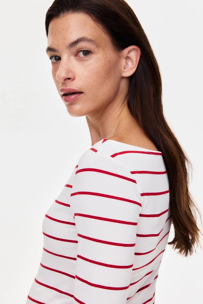 MAMA Haut à encolure bateau