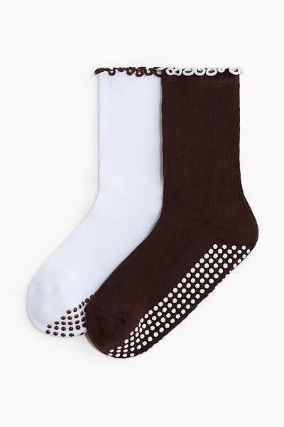 2-Pack Non-Slip Yoga Socks