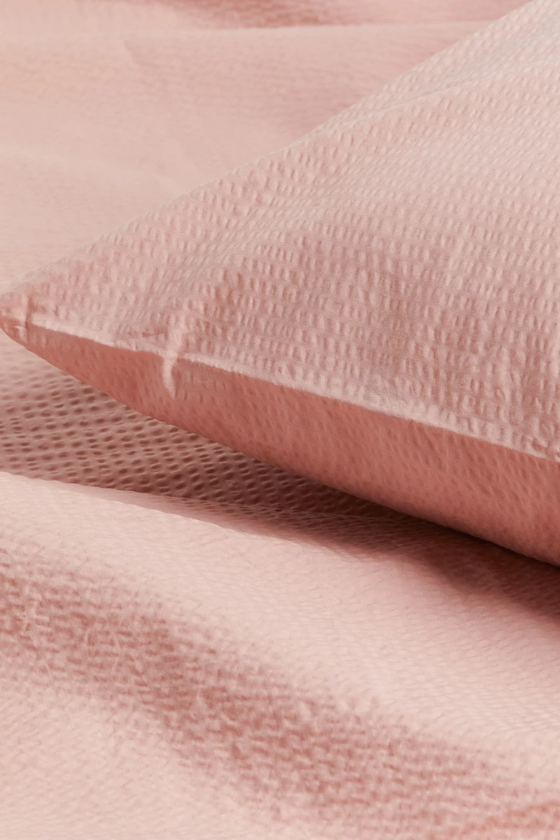 Seersucker Twin Duvet Cover Set