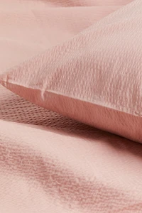 Seersucker Twin Duvet Cover Set