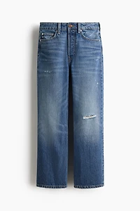 Straight High Waist Ankle Jeans
