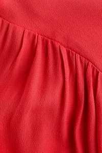Draped One-Shoulder Dress