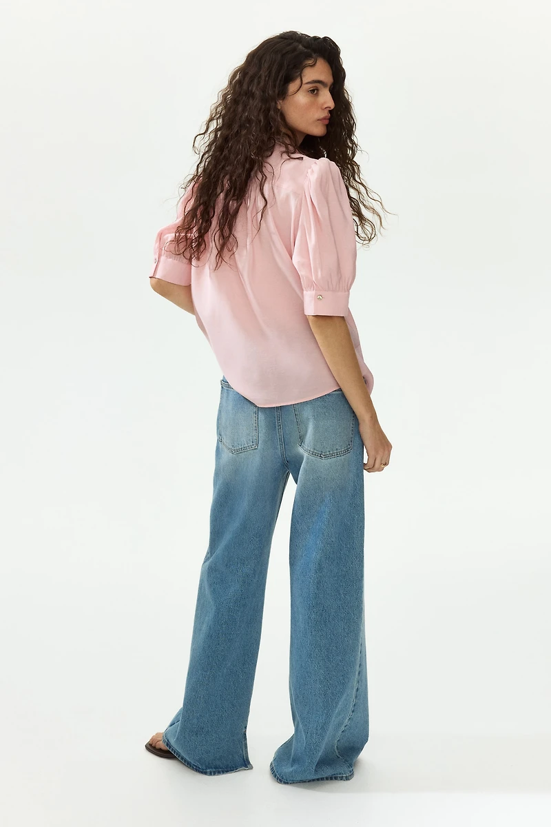 Blouse à manches bouffantes