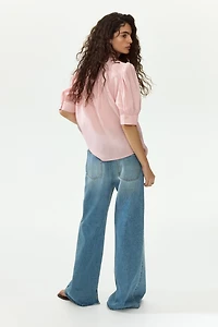 Blouse à manches bouffantes