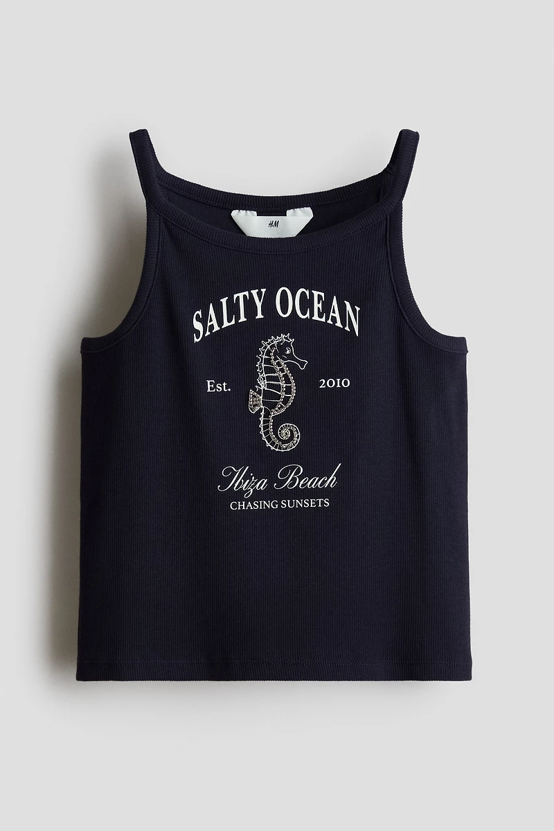 Bead-Embellished Tank Top
