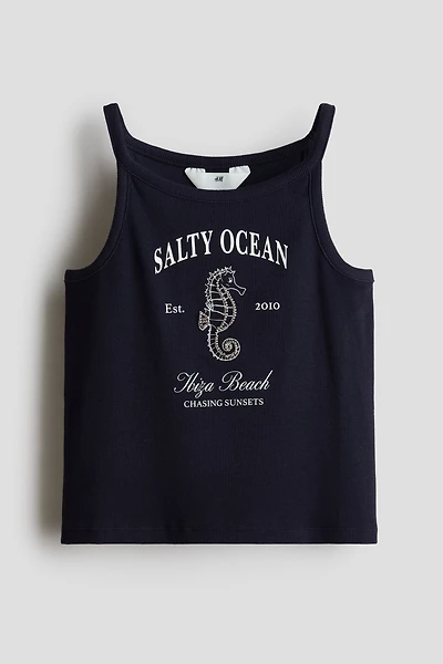 Bead-Embellished Tank Top