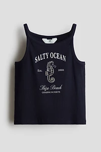 Bead-Embellished Tank Top