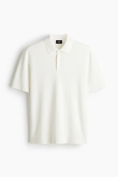 Polo texturé près du corps