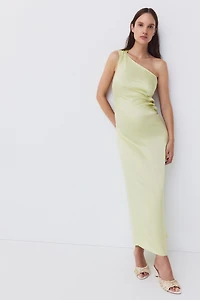 MAMA One-Shoulder Viscose Dress