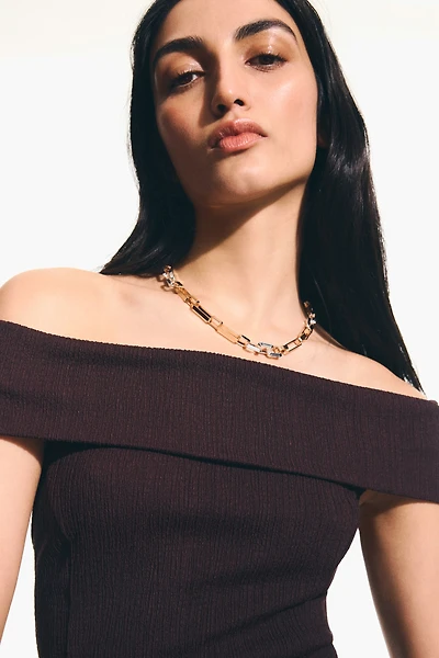 Two-Tone Chain Necklace