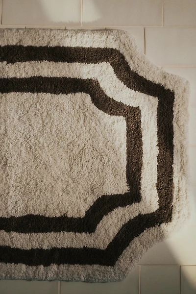 Tapis de bain en coton touffeté