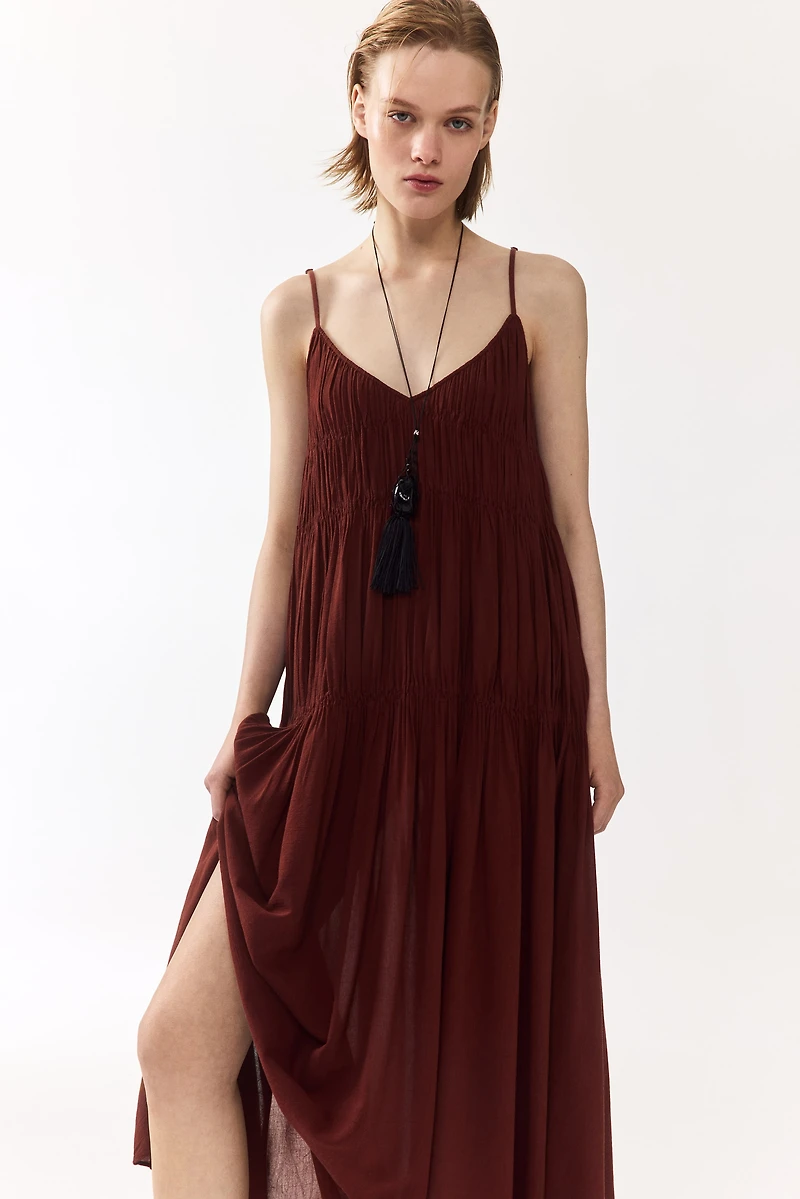Smocked Strappy Dress