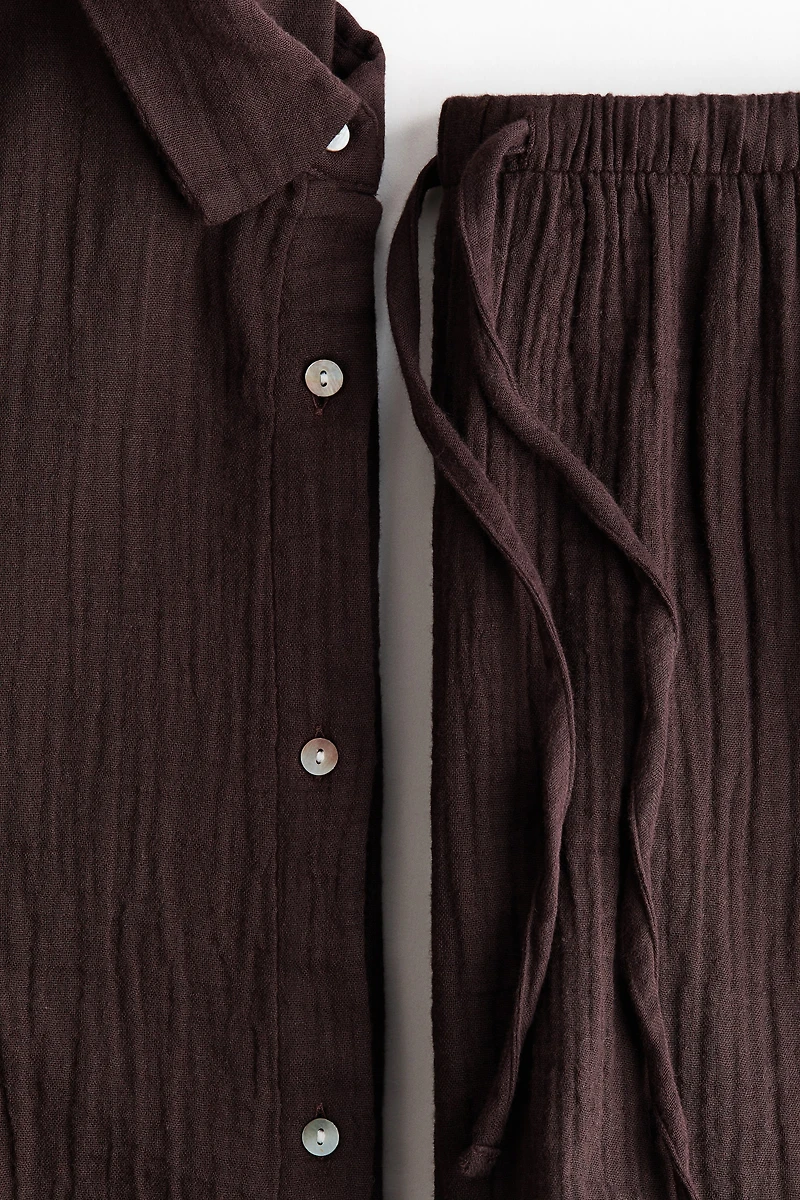 Pajama Shirt and Shorts