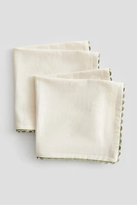 2-Pack Scalloped-Edge Napkins