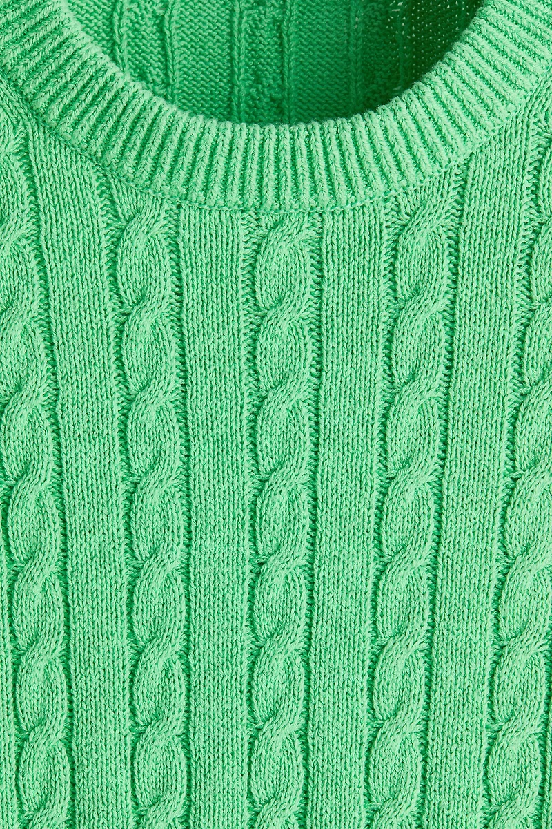 Regular-Fit Cable-Knit Sweater