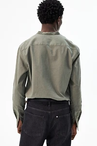 Regular-Fit Linen-Blend Shirt