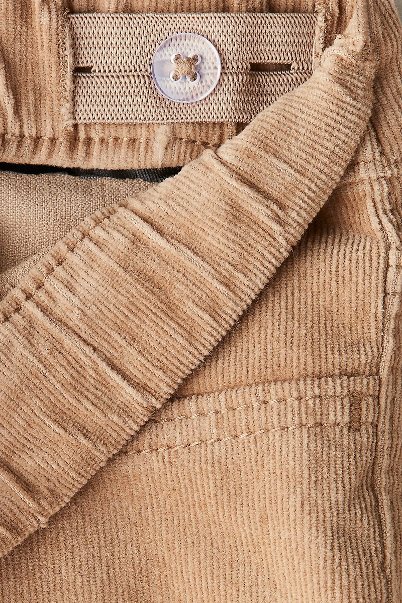 Pantalon ultra-moulant évasé en velours côtelé