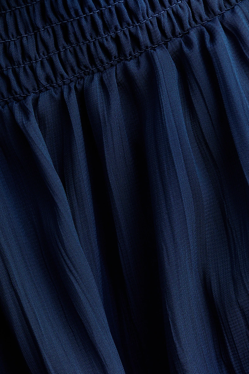 Jupe smockée en mousseline