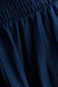 Jupe smockée en mousseline