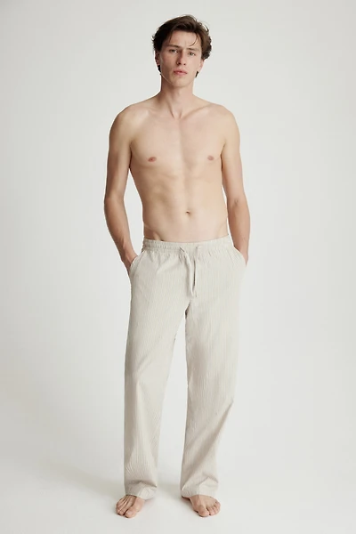 Pantalon décontracté en popeline
