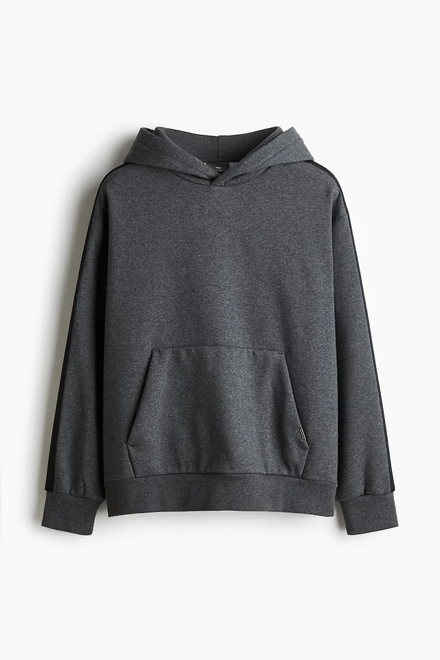 H&M Loose Fit Hoodie with Side Stripes Yorkdale Mall