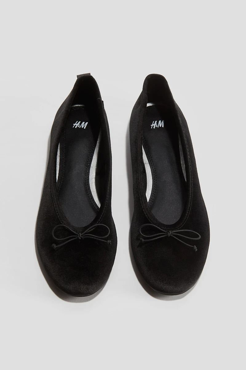 Bow-Detail Ballet Flats